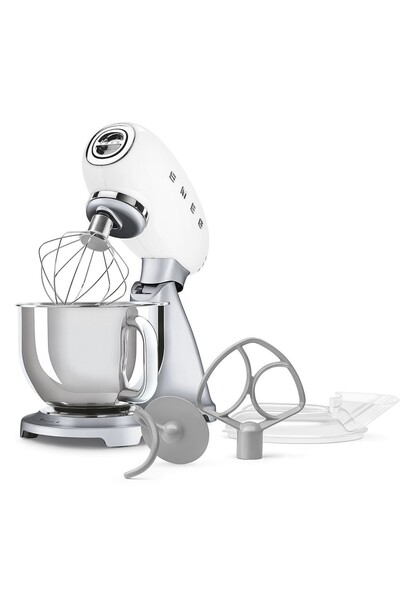 SMEG 50'ler Tarzı Steady-Mix 4,8 L Beyaz SMF04 Stand Mikser Mutfak Şefi