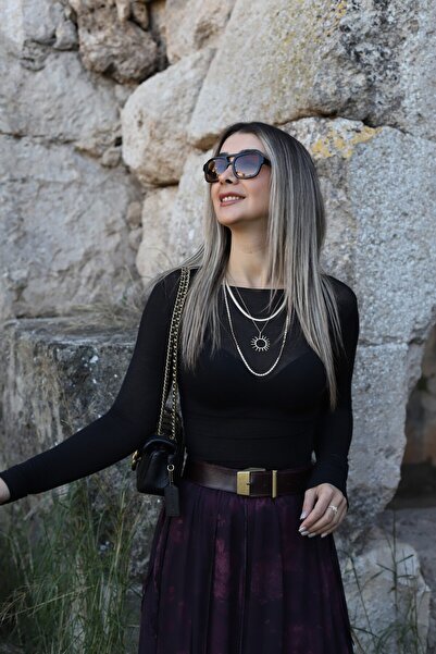 bytugcekaya Black Boat Neck Modal Cashmere Blouse