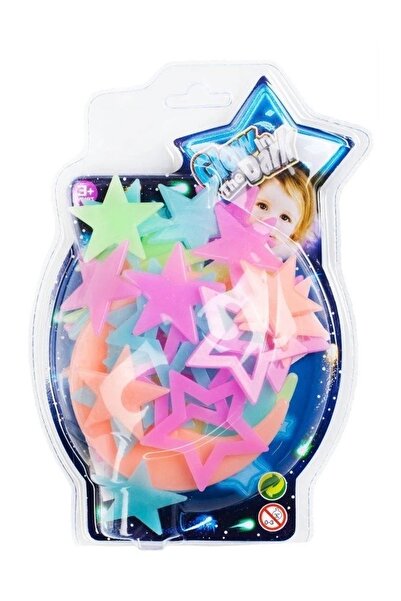 Marka القمر والنجوم اللامعة تتوهج في الظلام