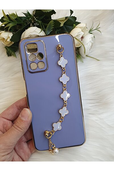 Aksesuarda Moda جراب متوافق مع هاتف شاومي ريدمي 10 2022 بتصميم زهرة البرسيم، ...