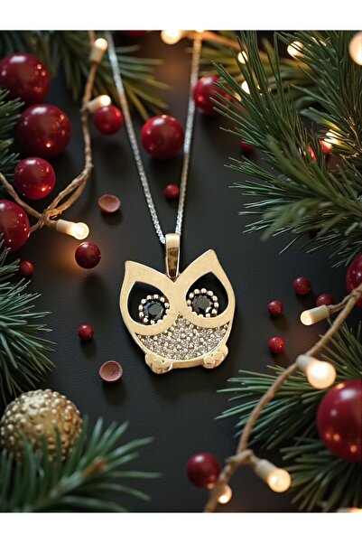 by Atelier Sarraf 14 Ayar Altın Baykuş Kolye Ucu