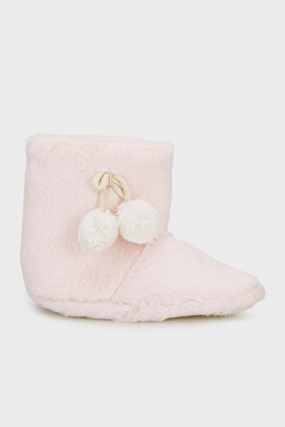 Lela Soft Textured Plush Pom-Pom Slippers Panduf 6722003
