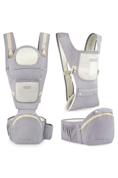 Moby System Ergonomic baby stroller - AMY 10in1 - 0-36 months, gray