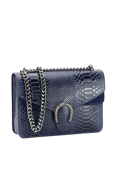 OEM Geantă din piele naturală bleumarin 1524 123 Bleumarin