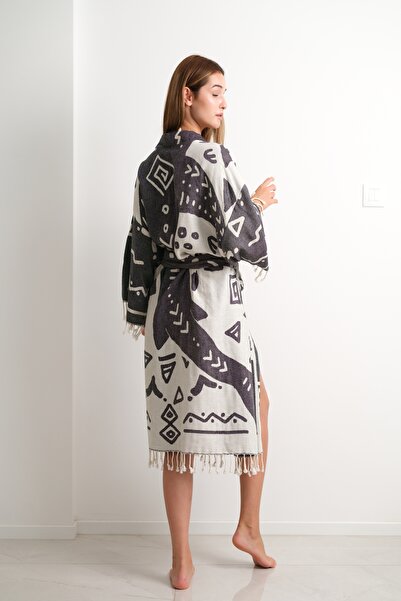 CAKKATEX Organic Cotton Woven Design Beach Wear | Kaftan | Kimono | Desing Caftan