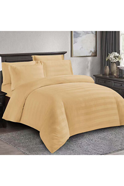 OEM Damask bed linen for double bed 2 people Dreamelle, 6 pieces, Finet, Yellow