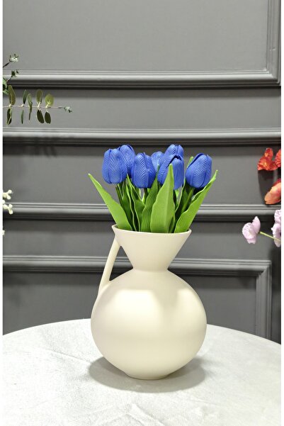 NAVY BLUE Wet Tulip, No Fade, No Yellowing, Real Textured Bundle of 8