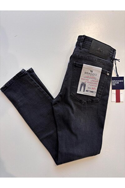 Brango SLİM FİT SİYAH TAŞLI ERKEK KOT PANTOLON