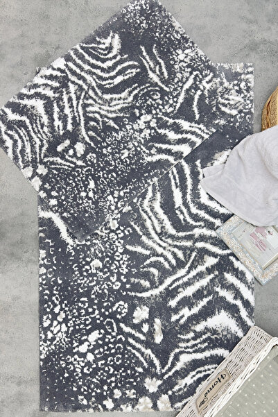 ZEBRACASA Pole 2'li Pamuk Banyo Paspası