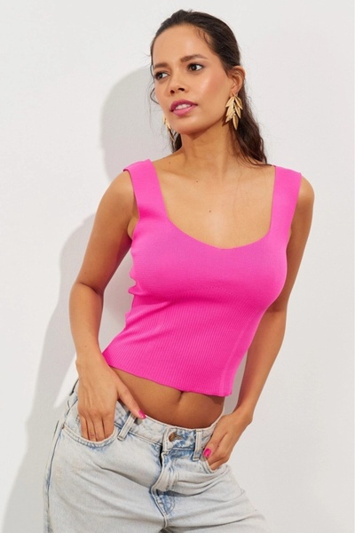 Be Best Women's Fuchsia Knitwear Undershirt Be274