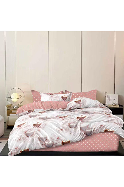 OEM Bed linen with elastic 180x200 for double bed 2 people Dreamelle, 6 pieces, Finet, DREAM-0138