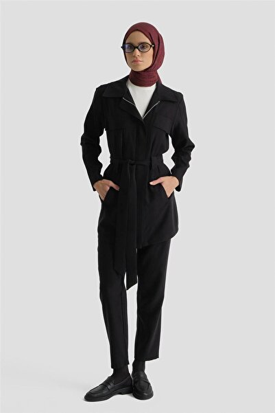Armine Kemer Detaylı Takım Siyah