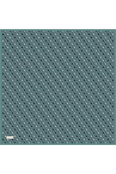 Pierre Cardin Blue 90X90 Silk Twill Scarf