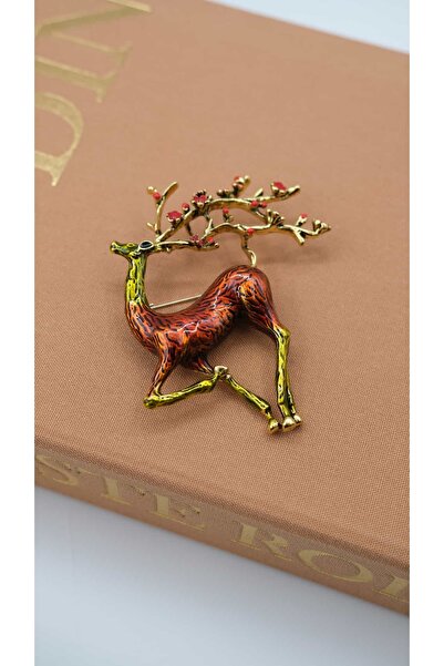 Jerie Büyük Geyil Yılbaşı Broş
