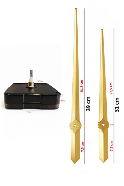 EXİZ TİCARET Yüksek Torklu Saat Mekanizması-Sessiz Akar Mekanizma-Metal Akrep...