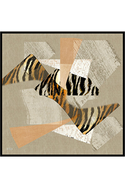 Aker Eșarfă din twill de mătase bej