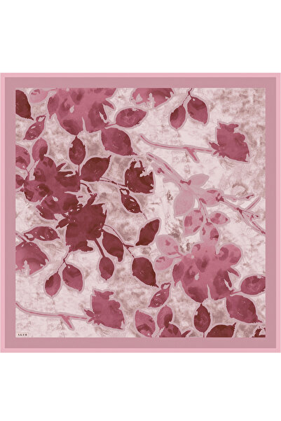 Aker Pembe İpek Twill Eşarp