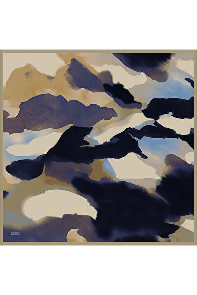 Aker Eșarfă din twill de mătase bej