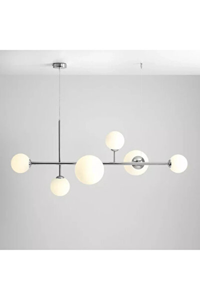 RONİSU AYDINLATMA Elowen Camlı Sıralı Modern Avize RA-AVZ- 8105-55-42