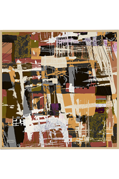 Cacharel Beige Silk Twill Scarf