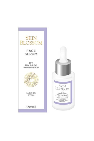 Biofresh Night facial serum, lifting and firming with retinol, bakuchiol, joj...