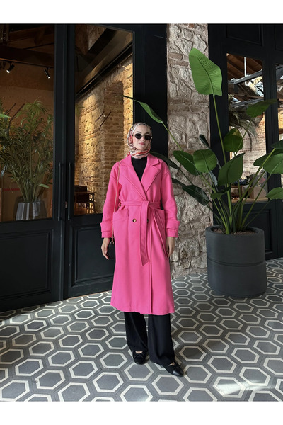 Melvien Kemerli Kaşe Kaban Yeni (YÜN)