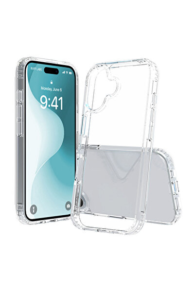 Buff iPhone 16 Air Hybrid Şeffaf Kılıf - Kristal Berrak