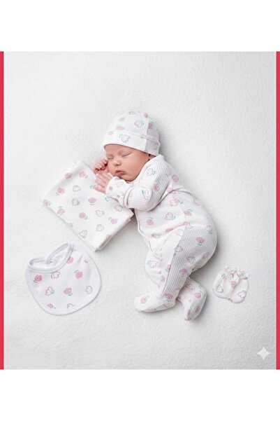 MiniBou Bebek Desenli Battaniyeli Hastane Çıkışı 5'li Takım