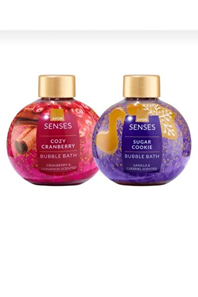 AVON Set of 2 sparkling wines 250ml Cozy Cranberry and Sugar Cookie