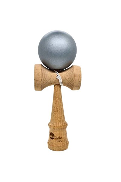 OEM Kendama Power Giant 25 cm – Kendama Uriașă din Lemn cu Bilă Argintie Luci...