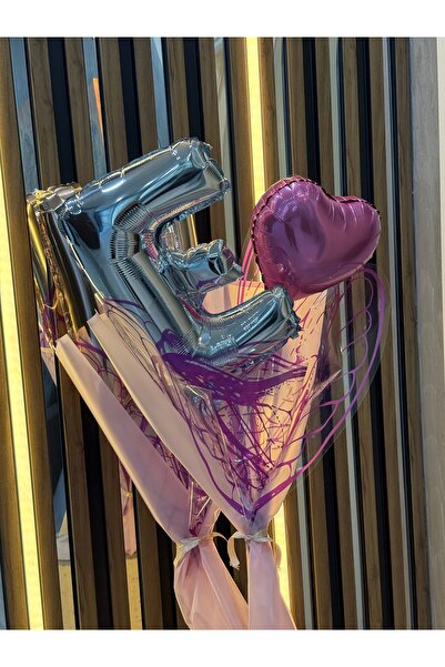 nesshomeeart Harfli Balon Buketi Sevgiliye Özel Gün Hediye