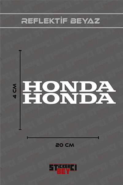 STİCKERCI BEY HONDA YAZILI MOTORSİKLET LAPTOP KASK ARABA STİCKER KAPLAMA ETİK...