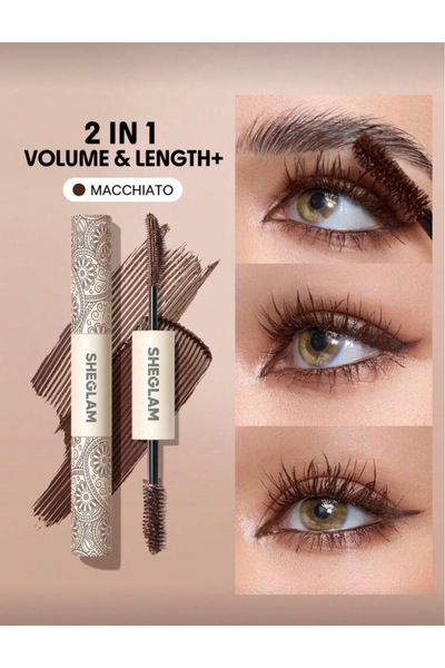 SHEGLAM All-In-One Hacim ve Uzunluk Maskara - Suya Dayanıklı Macchiato