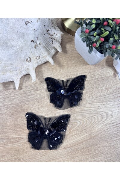 jasmina store payet işlemeli kelebek mini motif 2 adet