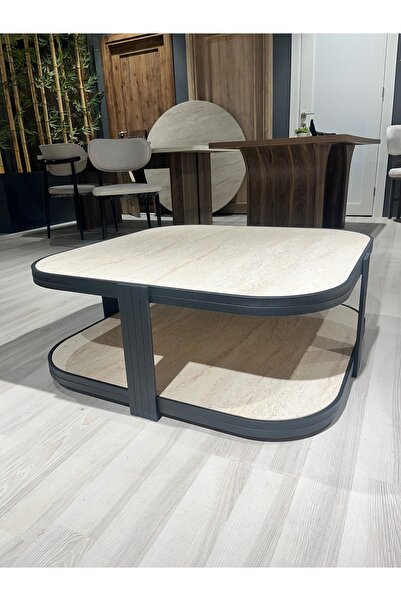 Lisso Valencia Orta Sehpa Yonga Levha 90x90 | Modern Minimalist