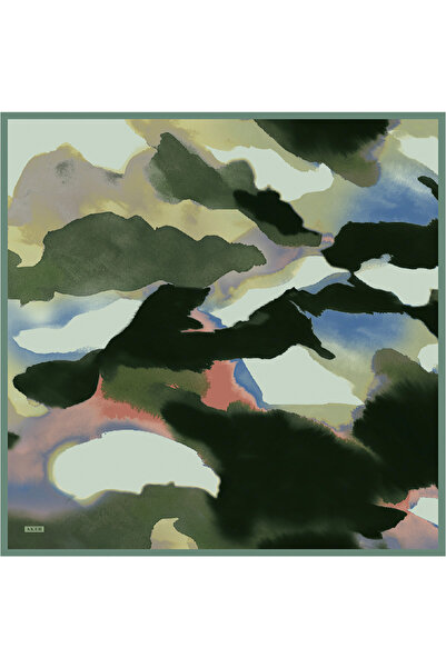 Aker Green Silk Twill Scarf