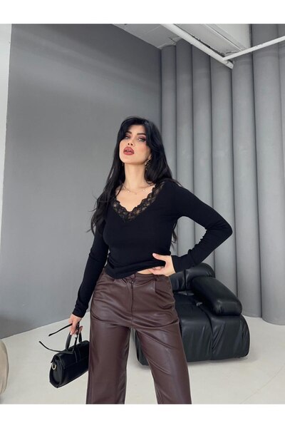 DİMA FASHİON بلوزة مفصلة بالدانتيل