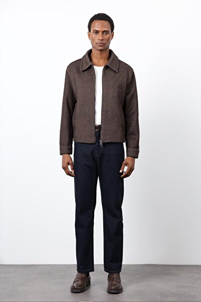 Antioch Brown Wool Blend Men's Jacket