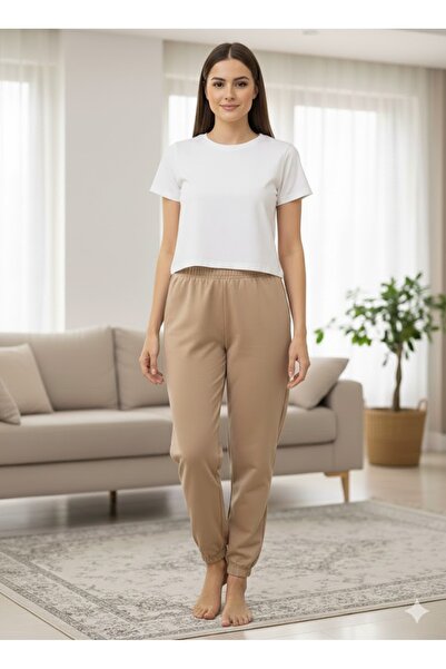 FAMESTEKSTİL Women's Two Thread Sweatpants