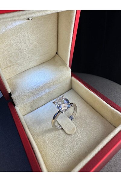 vogutima Kadın Gümüş Yüzük - Oval Kesim Effective Diamond 0.80 Crt • Işıklı K...