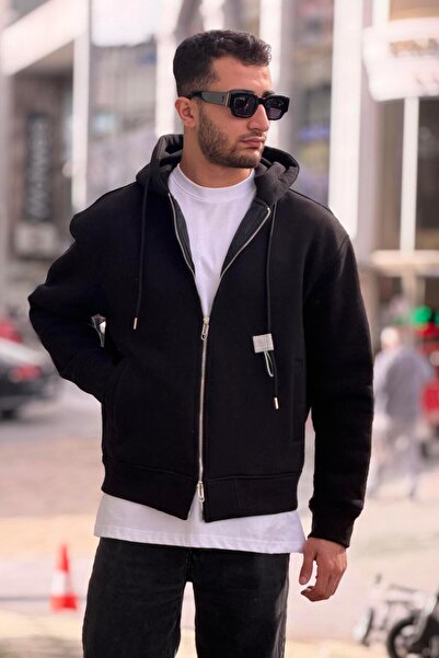 Rocqerx X-4004 με κουκούλα Τρεις Νήματα Σ επένδυση fleece Ζακέτα