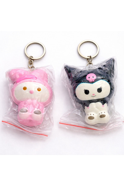 Srctech Soft 2-Piece Keychain with Kuromi Sukuşi Figure