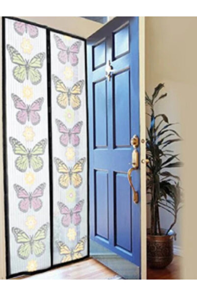 OEM Magnetic anti-insect curtain - flower and butterfly pattern 200x100 cm