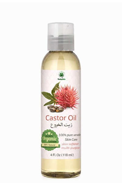 Tuliplifeoffical 100% Natural Castor Oil (Pure Castor Oil) 118 ml