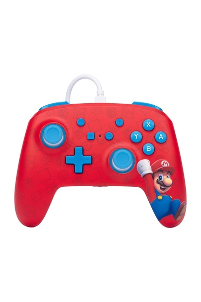 Powera Ενσύρματο χειριστήριο με βελτιωμένο χειριστήριο Woo Hoo Mario - Nsw