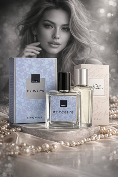 AVON Perceive Kadın Parfüm EDP & Rare Pearls Parfümlü Deodorant Vücut Spreyi Seti