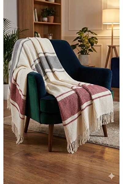 Dinarsu Cozy Life Cotton Scottish Tv Blanket 130 X 170 cm