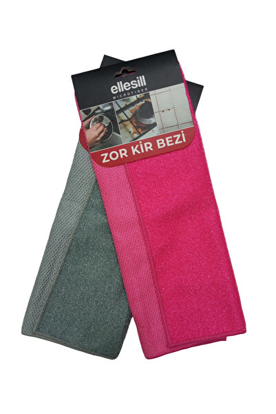 balkonda قطعة قماش مزدوجة مسننة لإزالة الأوساخ العنيدة والزيوت - مصنوعة من ال...