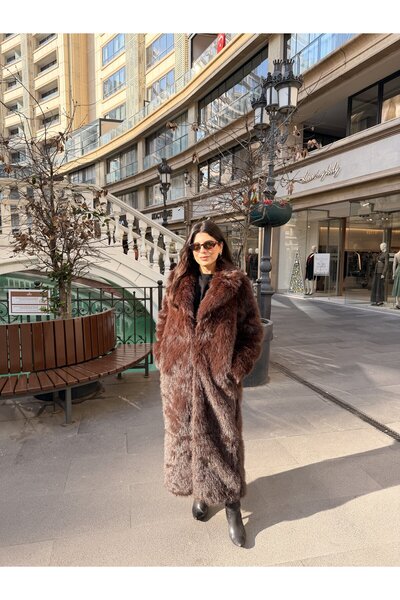 LOISY Women's Premium Long Faux Fur