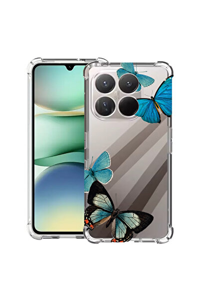 bestcase Husa antișoc pentru Motorola Moto G86 Power, fluturi albaștri frumoși